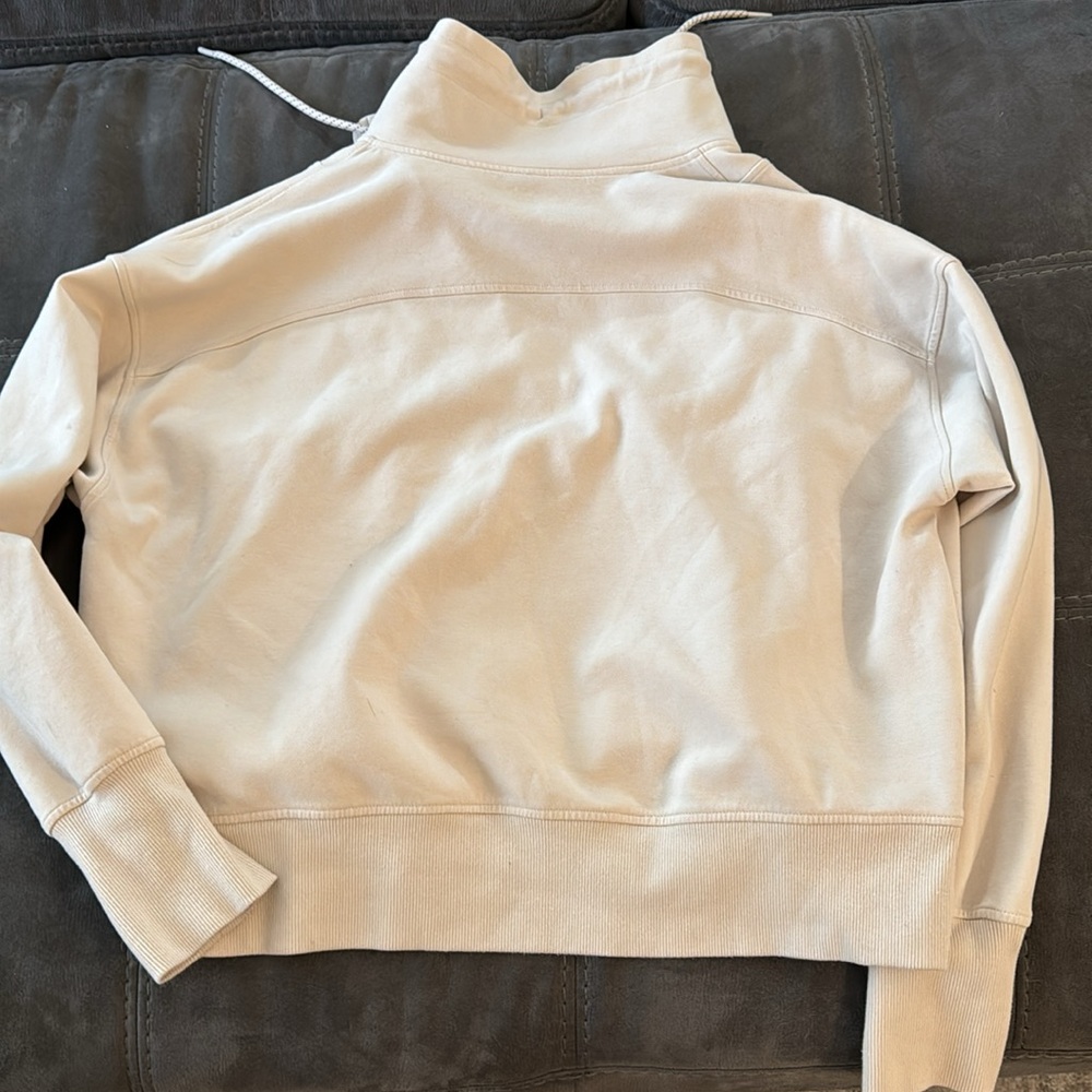 Old Navy Cream Dynamic Fleece Half Zip Size 2X - Picture 5 of 5